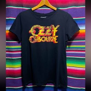 Ozzy Osbourne Distressed Raw Edged T- shirt Tee Torrid Size 0 Ladies Large L